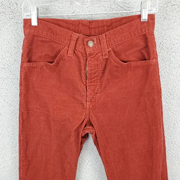 Vtg Levis Red Corduroy Pants Men